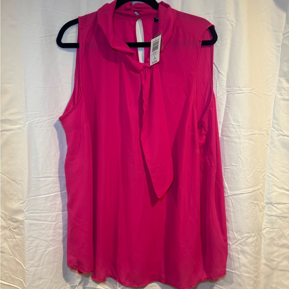 Torrid Brand New with Tags Vibrant Pink Sleeveless Blouse